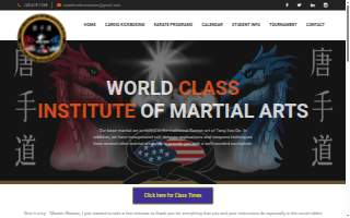 World Class Institute of Martial Arts website