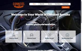 Conner’s Auto Detail website