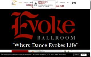 Evoke Ballroom website
