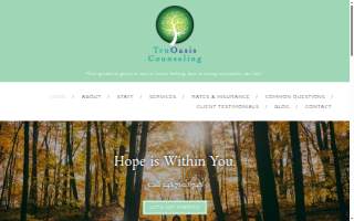 Truoasis Counseling website