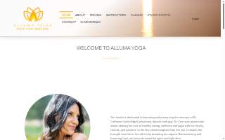 Alluma Yoga website