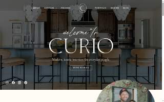 Curio Design Studio website