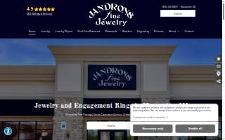 Jandrons Fine Jewelry website