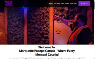 Marquette Escape Games website