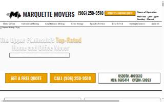 Marquette Movers website