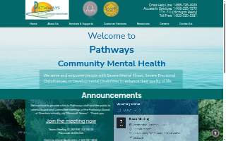 Pathways Community Mental Health website