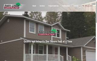 Rainy Creek Construction website