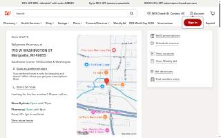 Walgreens Pharmacy of Marquette website