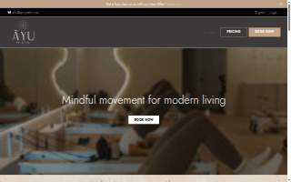 Ayu Pilates website