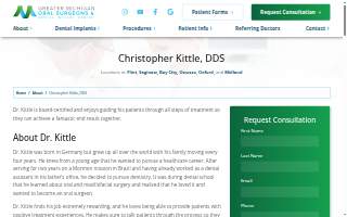 Christopher Kittle, DDS website