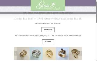 Ginis Goldsmiths Custom Jeweler website