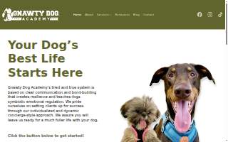 Gnawty Dog Academy website
