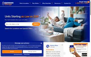 Guardian Storage - Midland website