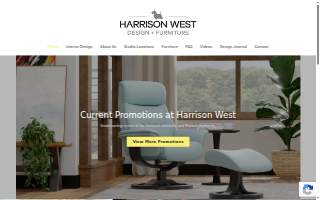 Harrison West Design + Furniture website