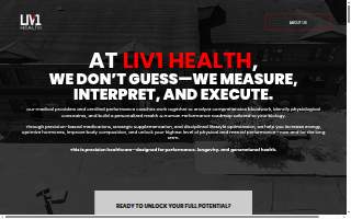 LIV1 Health website