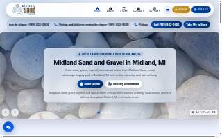 Midland Sand website