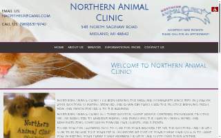 Northern Animal Clinic website
