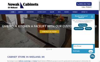 Nowak Cabinets of Midland website