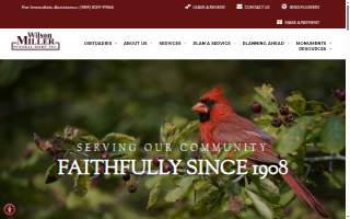 Wilson Miller Funeral Home website