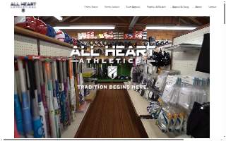 All Heart Athletics website