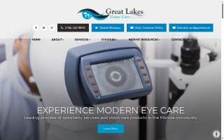 Great Lakes Vision Care website