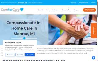 Home Care Services website