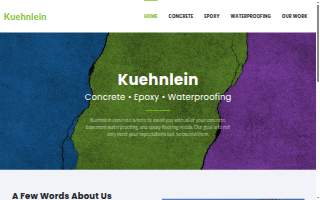 Kuehnlein Concrete Services website