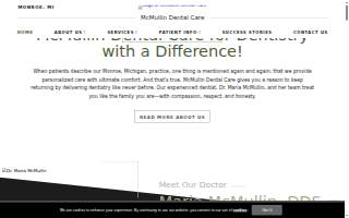 McMullin Dental Care website