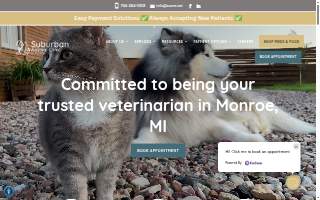Suburban Animal Clinic of Monroe website