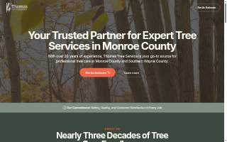 Thomas Tree Service website