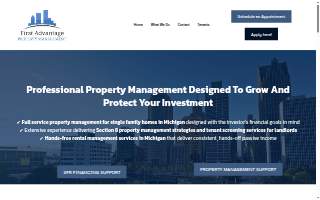 First Advantage Property Management website
