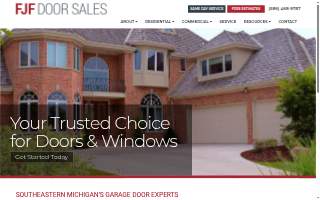 FJF Door Sales Company website