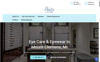 LaCroix Eye Care website