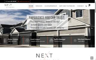 Next Exteriors website
