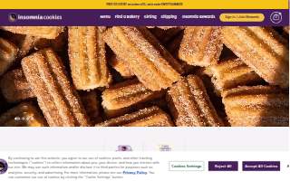 Insomnia Cookies of Mt. Pleasant website