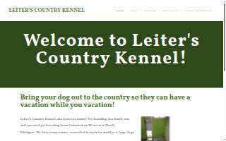 Leiter's Country Kennel website