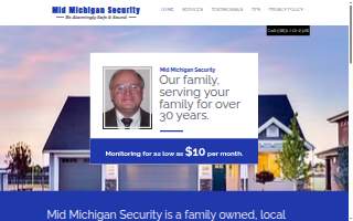 Mid Michigan Security Systems website