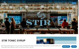 STIR Craft Cocktails website
