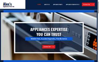 Alex's Appliance Parts Inc. of Muskegon Heights website