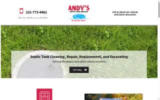 Andy's Septic Tank Service website