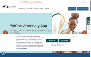 Glenpark Animal Hospital website