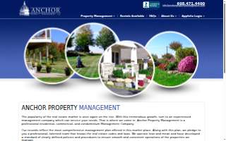 Anchor Property Management website