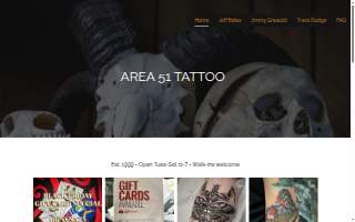 Area 51 Tattoo of Muskegon Heights website