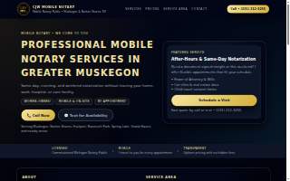 CJW Mobile Notary website