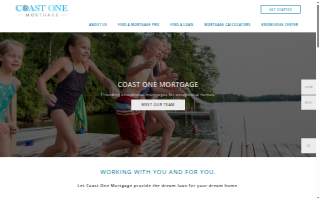 Coast One Mortgage website