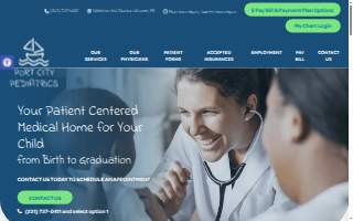 Port City Pediatrics PLC of Muskegon Heights website