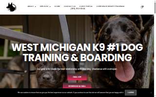 West Michigan K9 of Muskegon Heights website