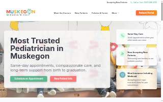 Muskegon Pediatrics, PLC website
