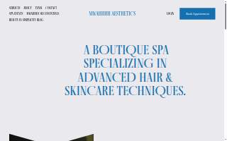 Mwahhhh Aesthetics website
