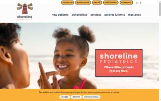 Shoreline Pediatrics PLC website